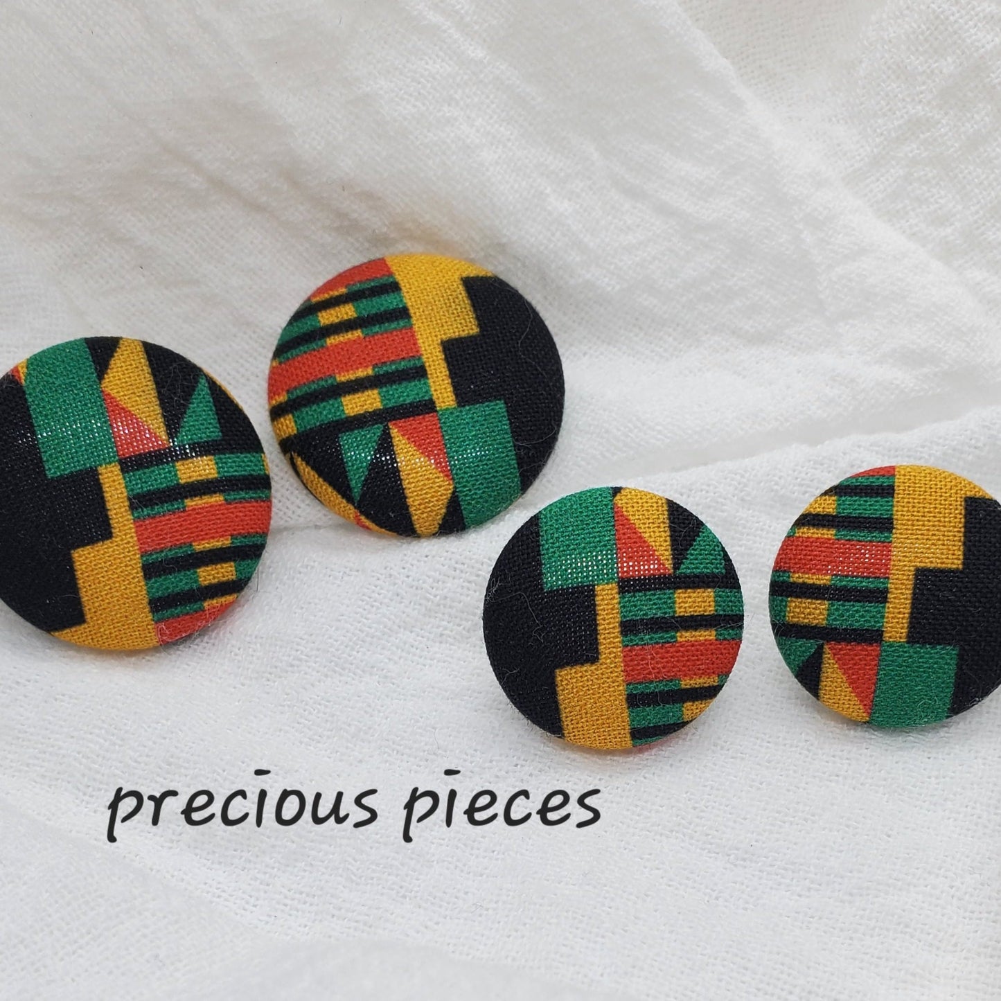 African Fabric Earrings