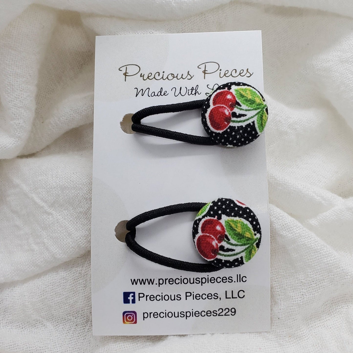 Kid's Cherry Button Hair Accessories