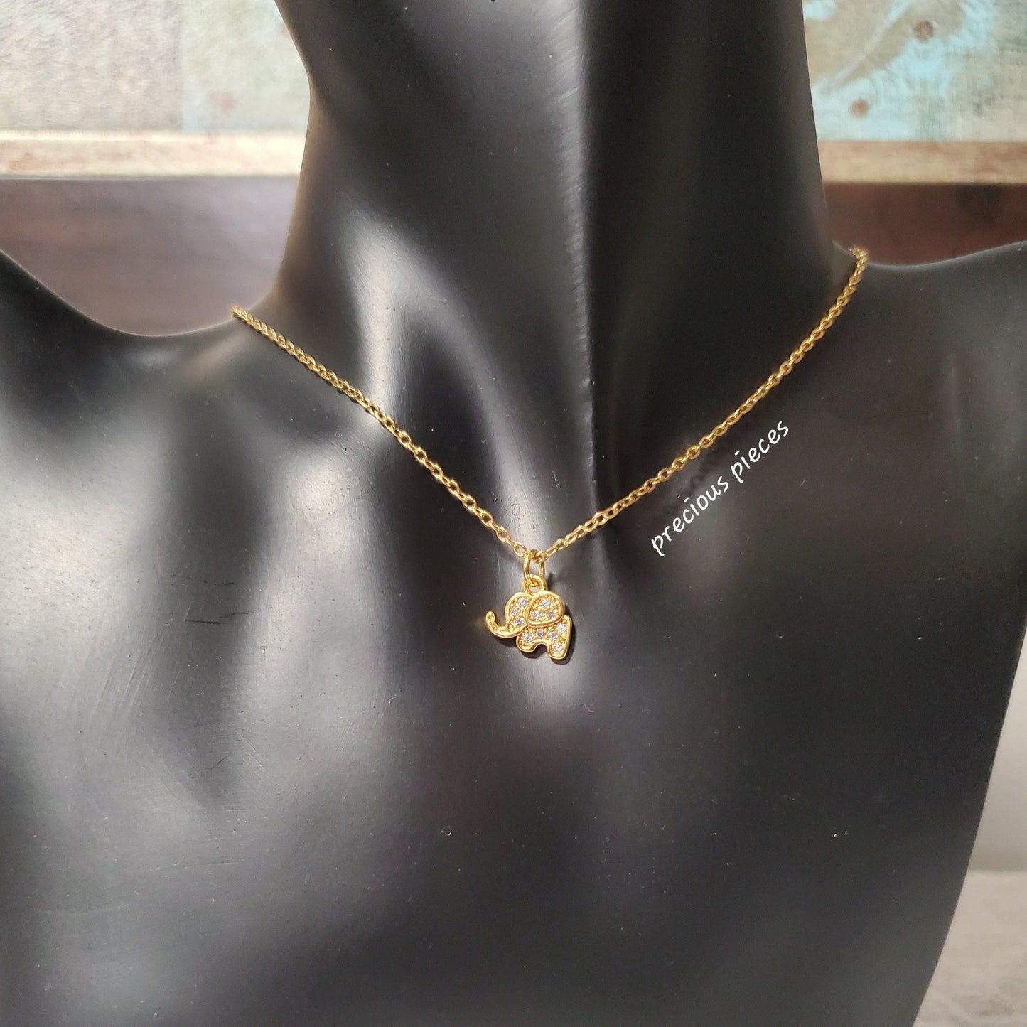 Dainty Elephant Necklace