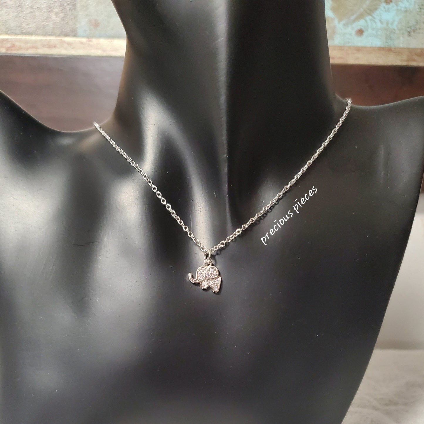 Dainty Elephant Necklace