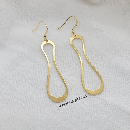 Swirly Shape Dangle Earrings