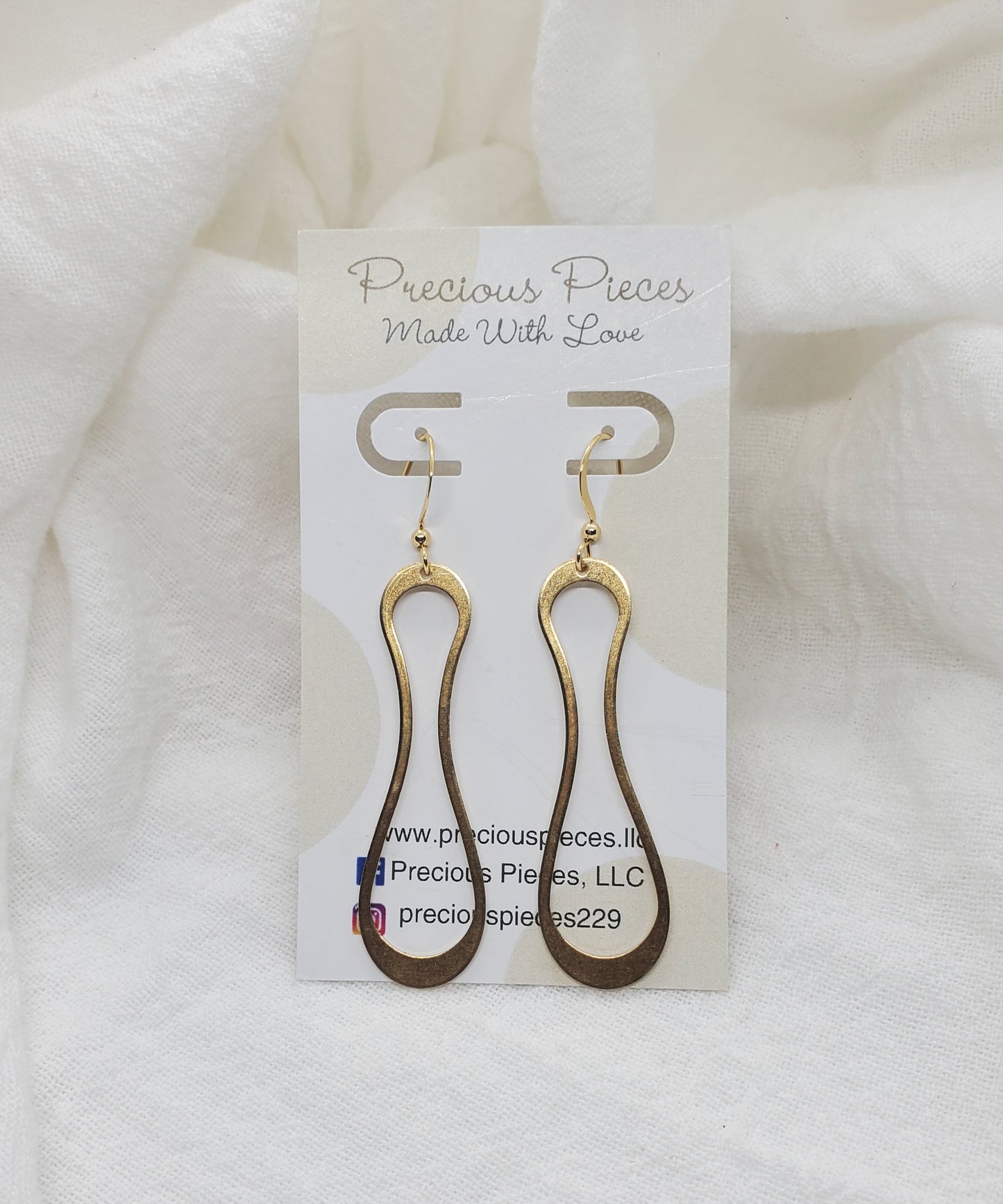 Swirly Shape Dangle Earrings