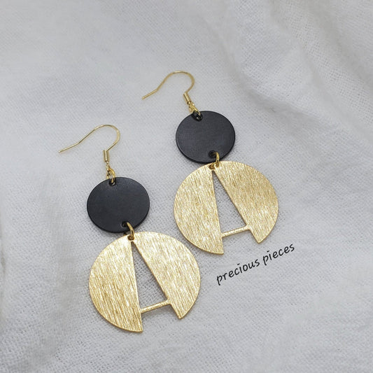 Brass Circle Earrings (click for more options)