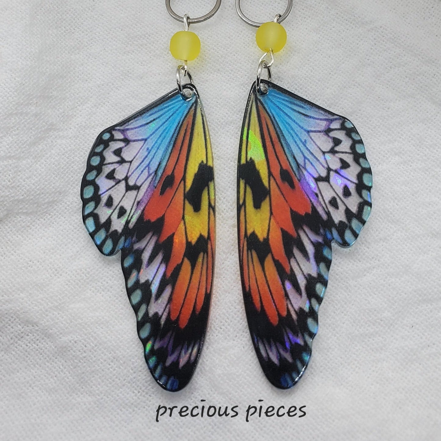 Colorful Butterfly Wings Earrings