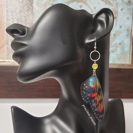 Colorful Butterfly Wings Earrings