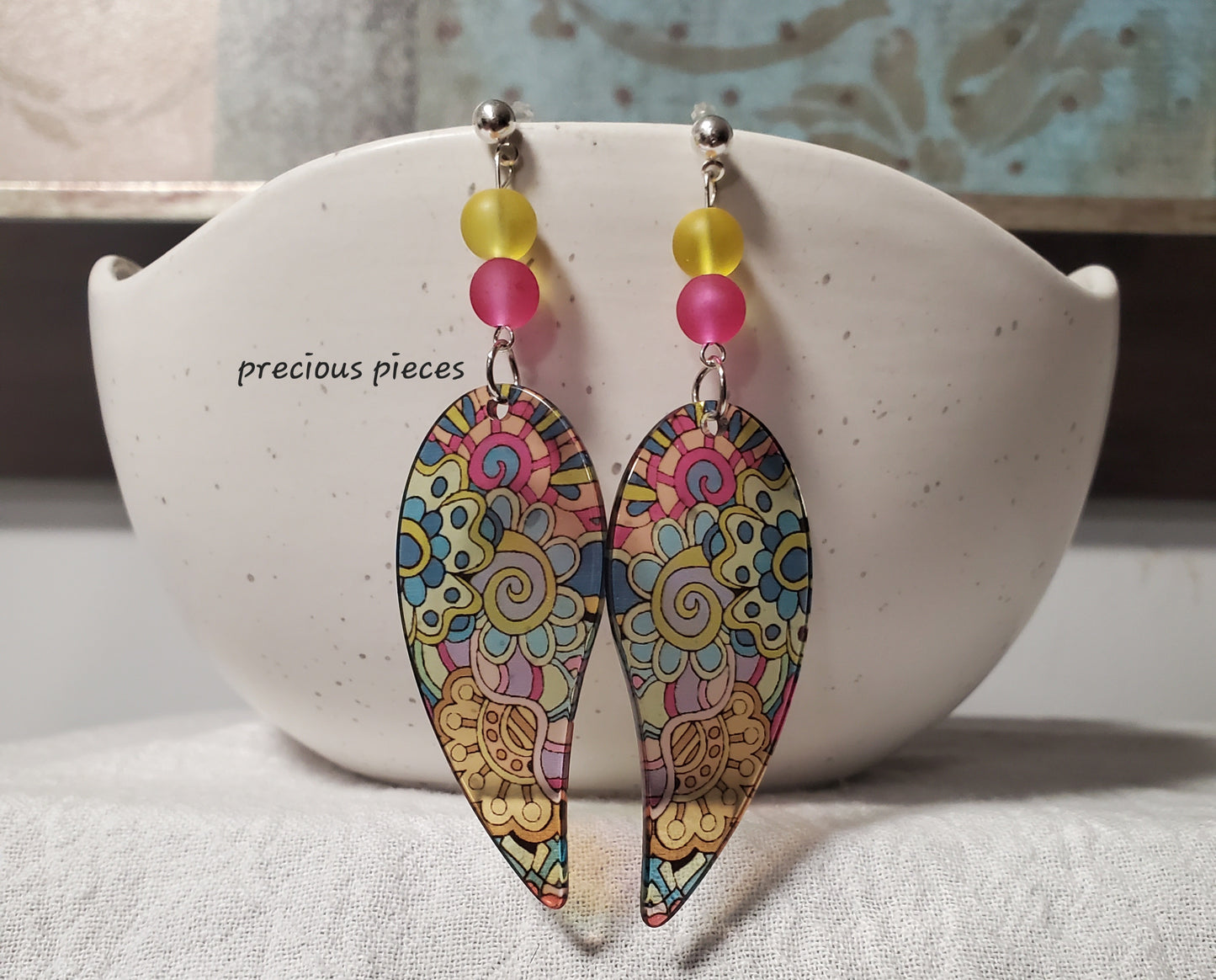 Paisley Print Earrings