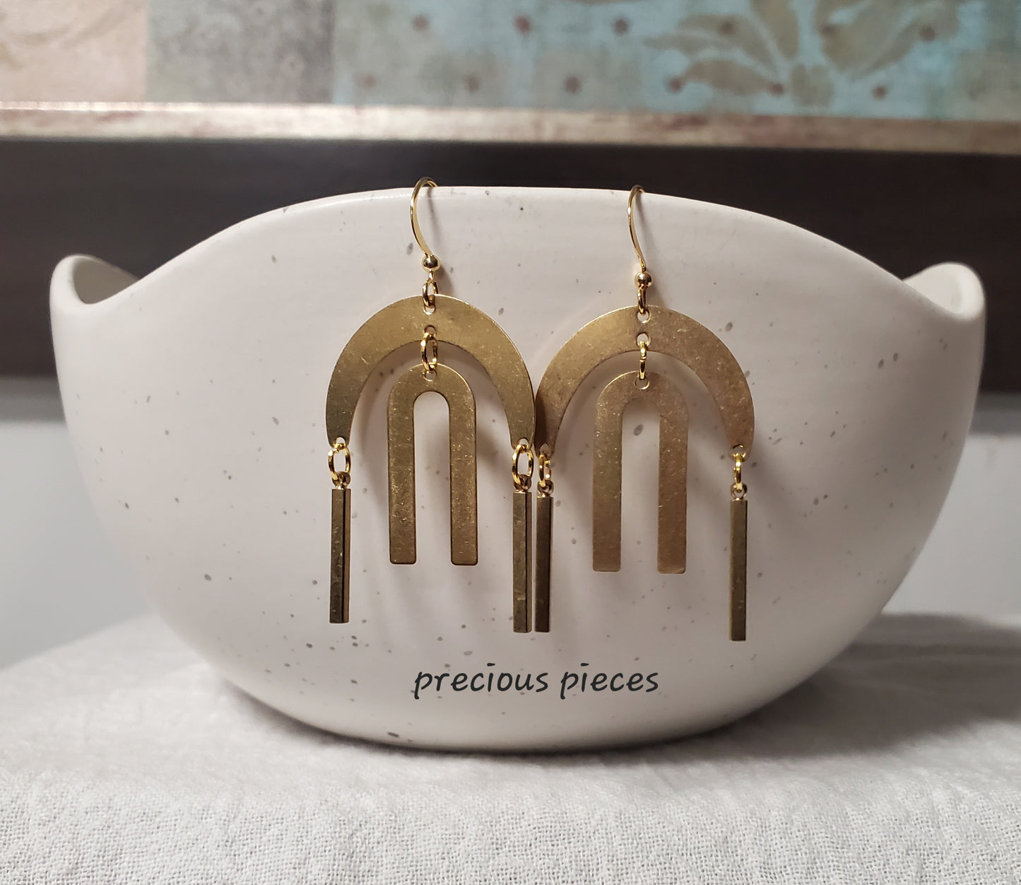 Moon Shape and Arch Earrings