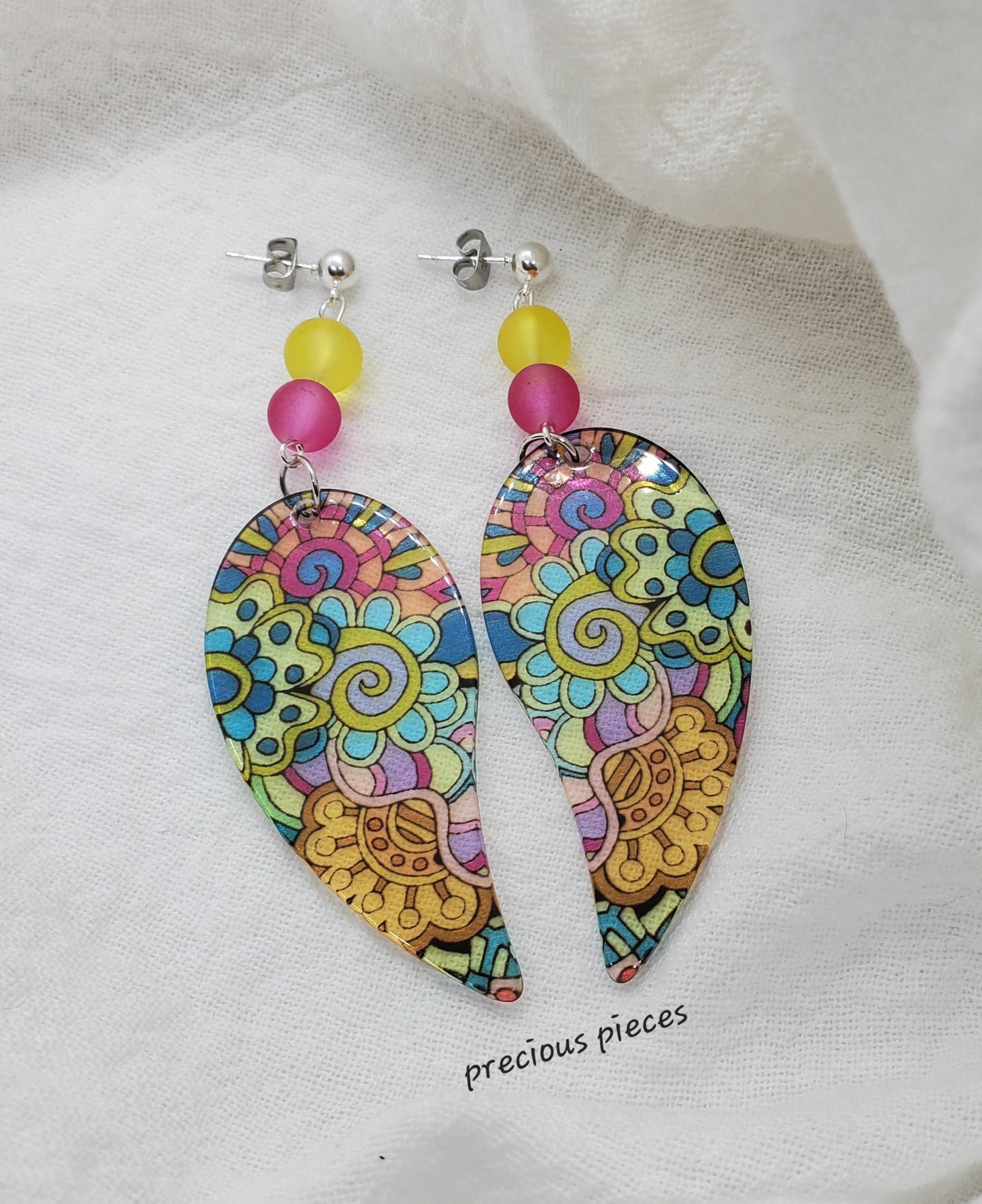 Paisley Print Earrings