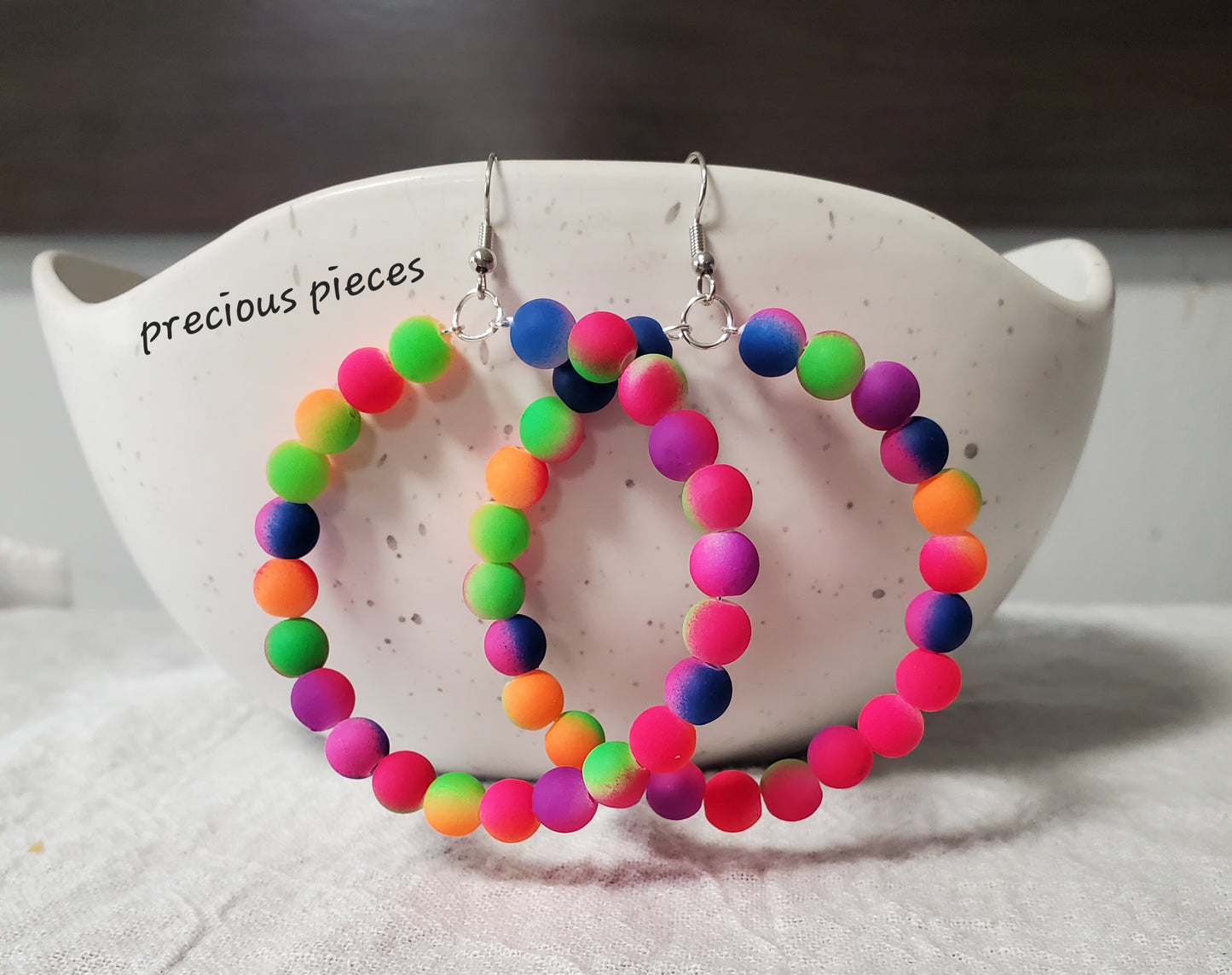 Neon Hoop Earrings