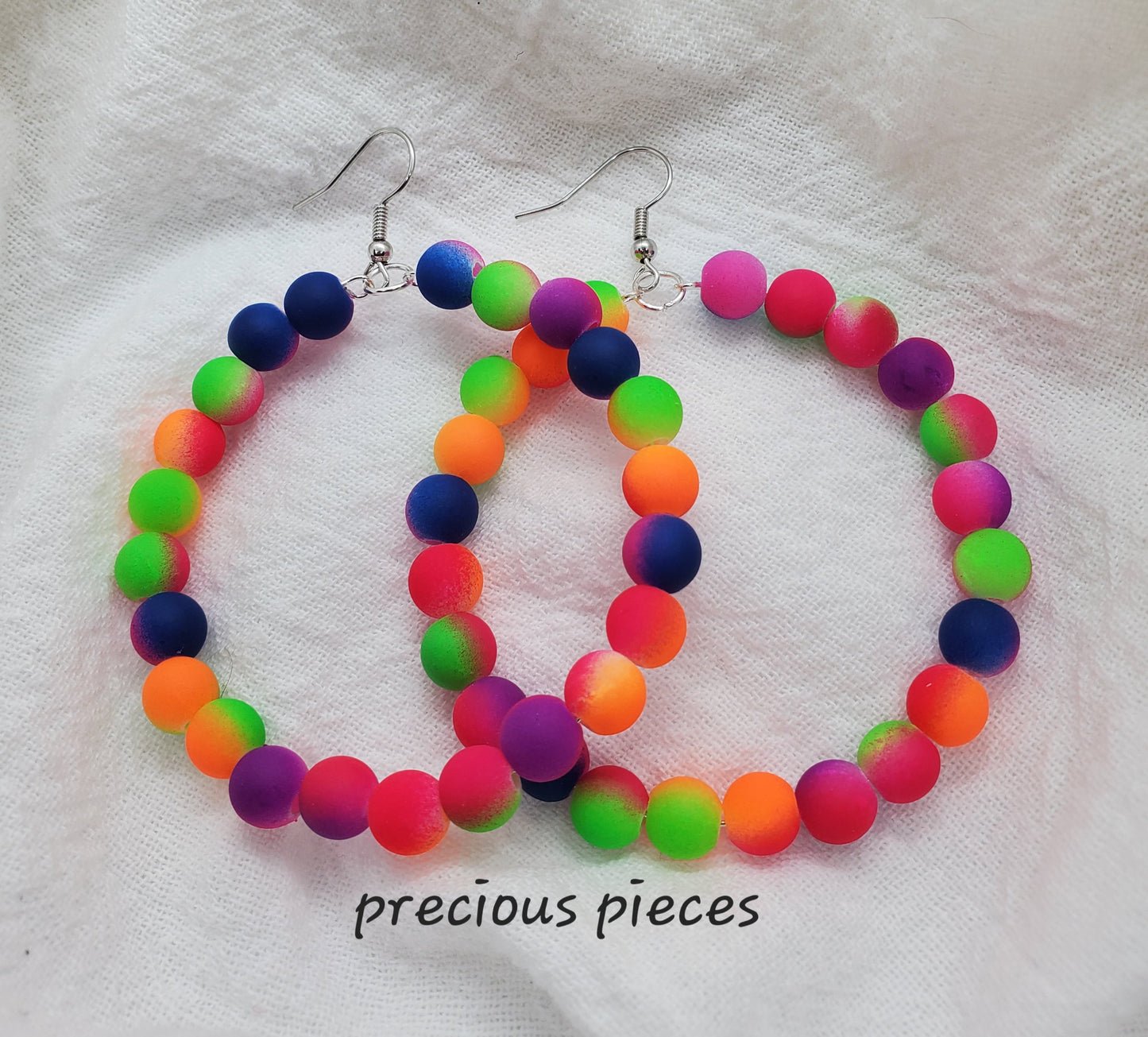 Neon Hoop Earrings