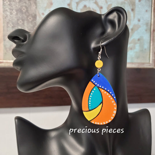 Multicolored Teardrop Earrings