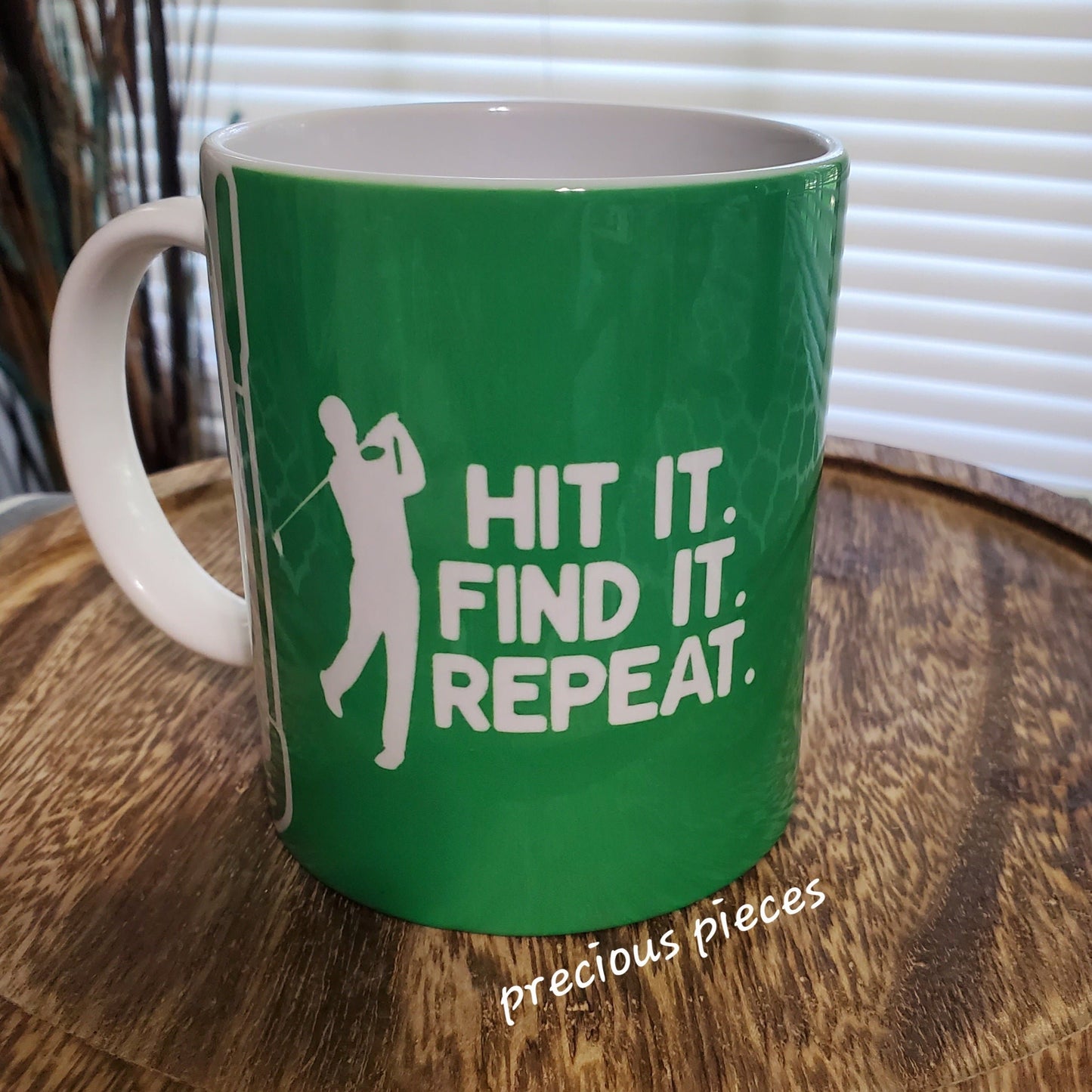 Hit it. Find it. Repeat. Mug