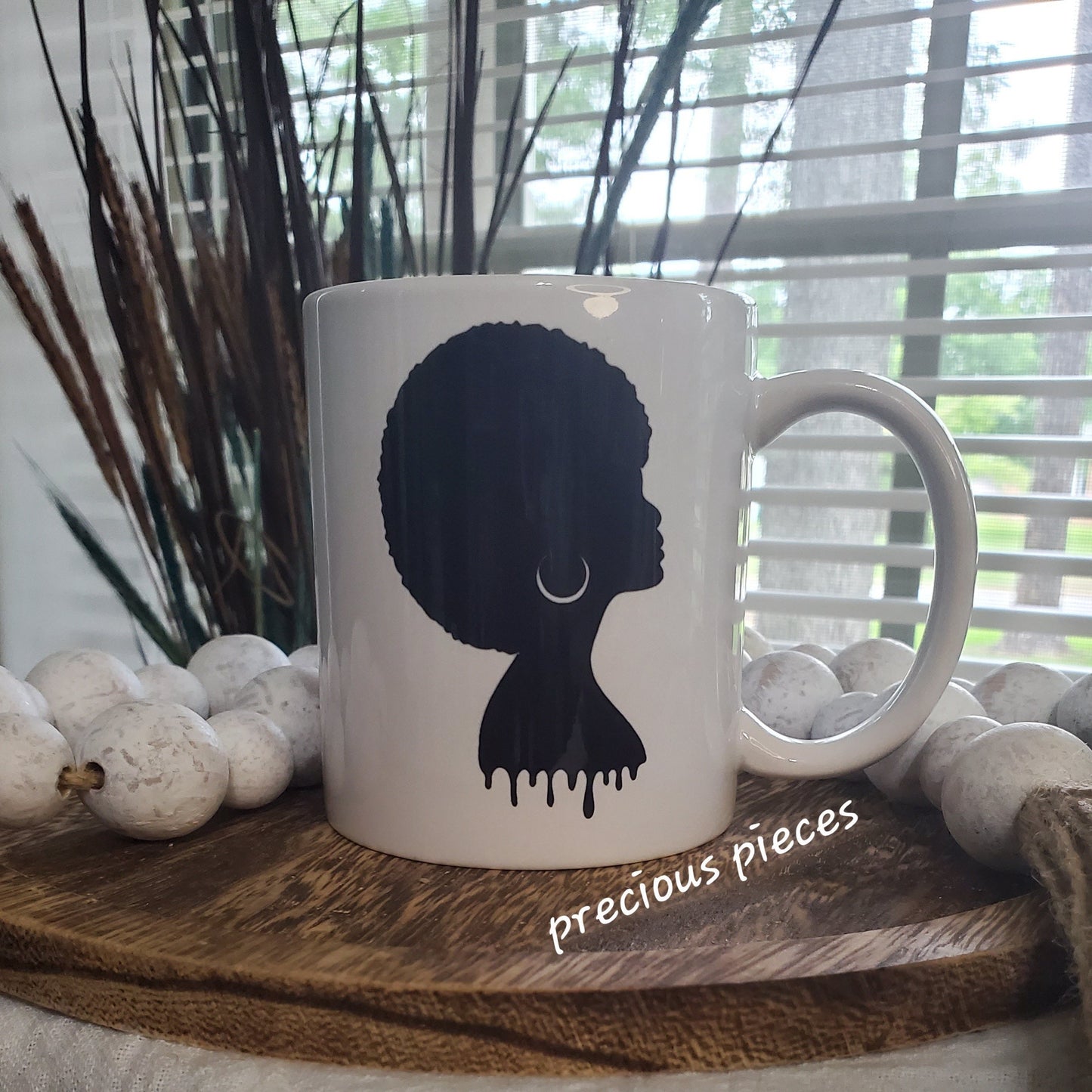 Black Woman with Afro Mug