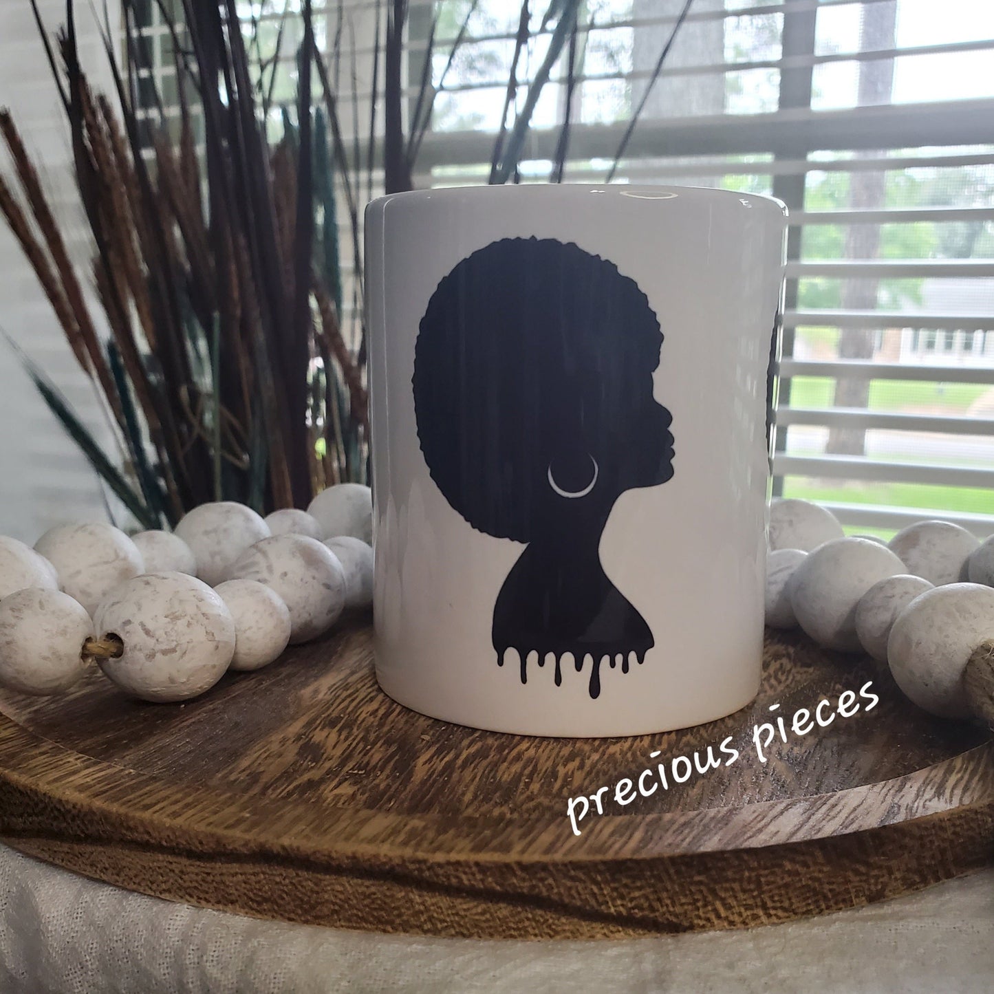 Black Woman with Afro Mug