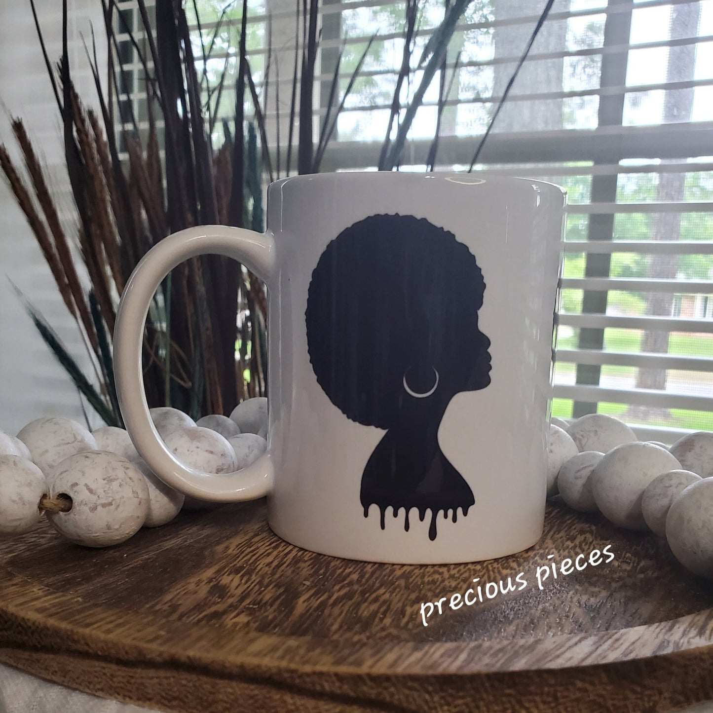 Black Woman with Afro Mug