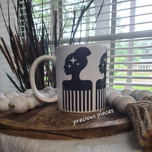 Afro Comb Mug