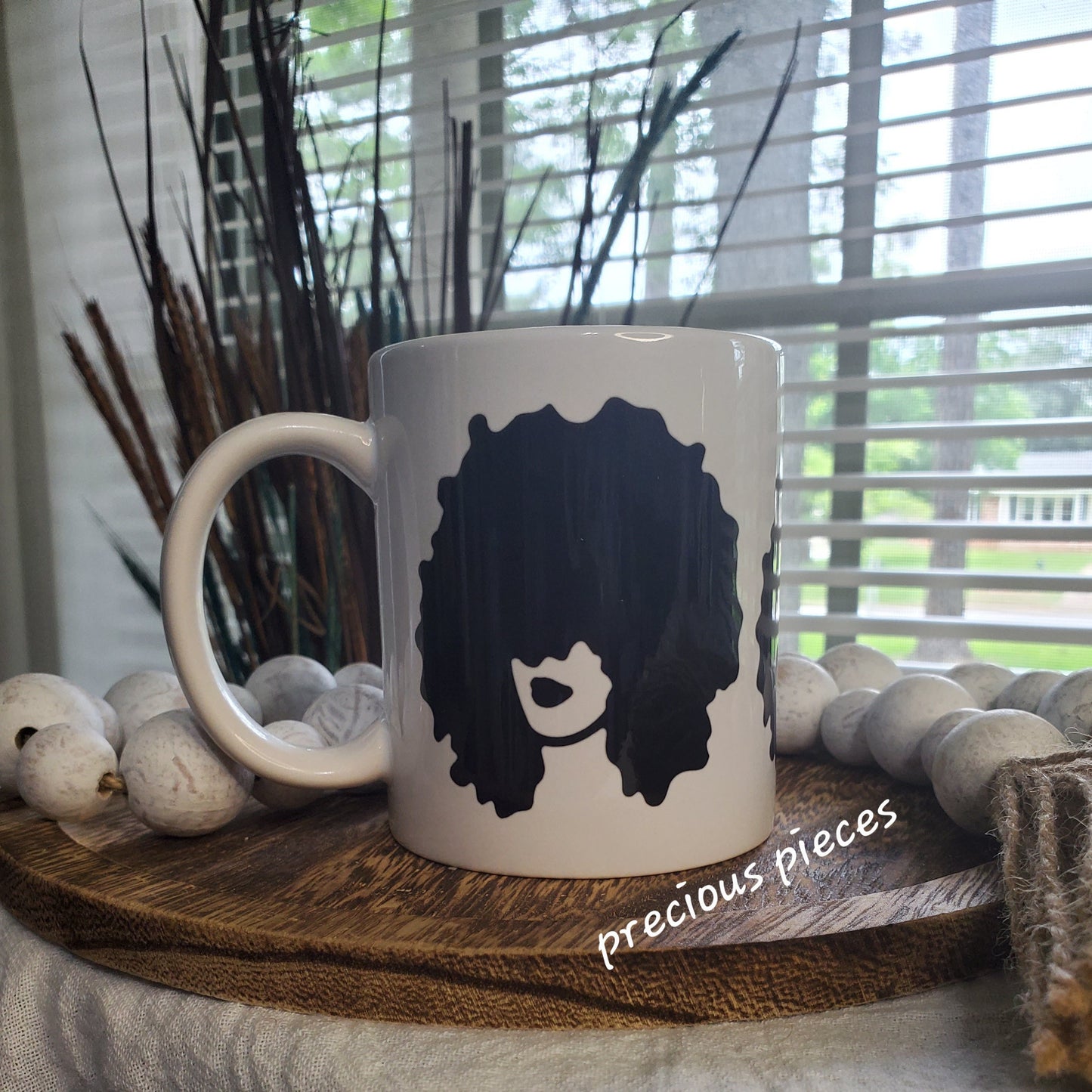 African American Afro Woman Mug