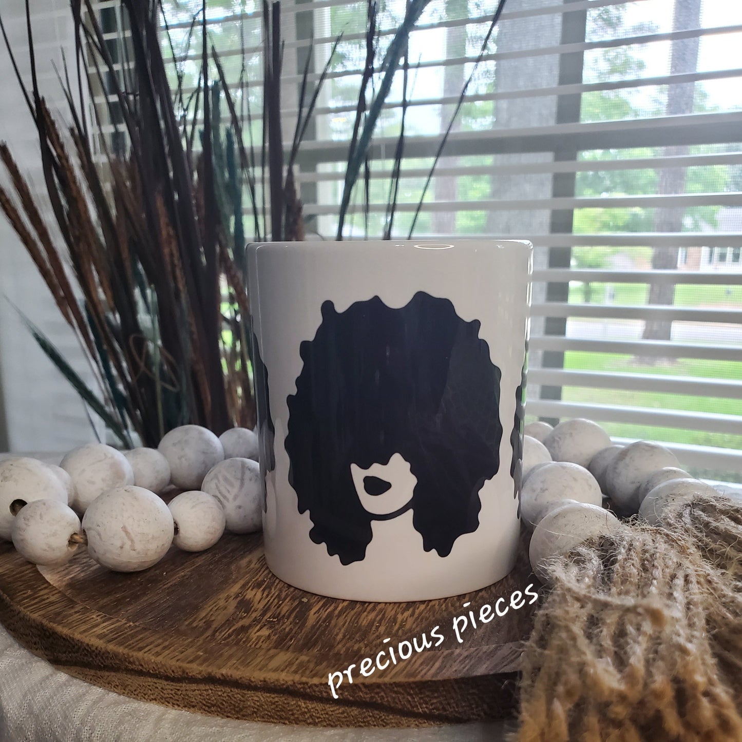 African American Afro Woman Mug