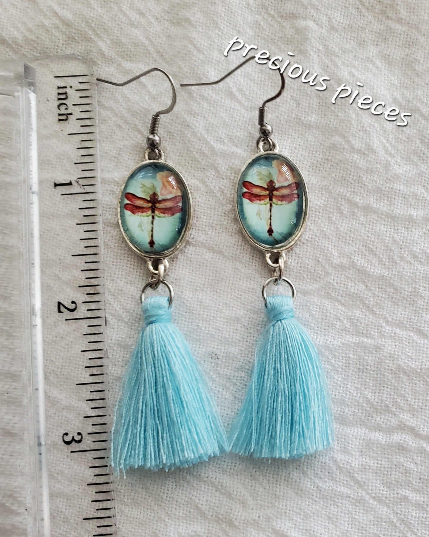 Dragonfly Tassel Earrings (click for more colors)