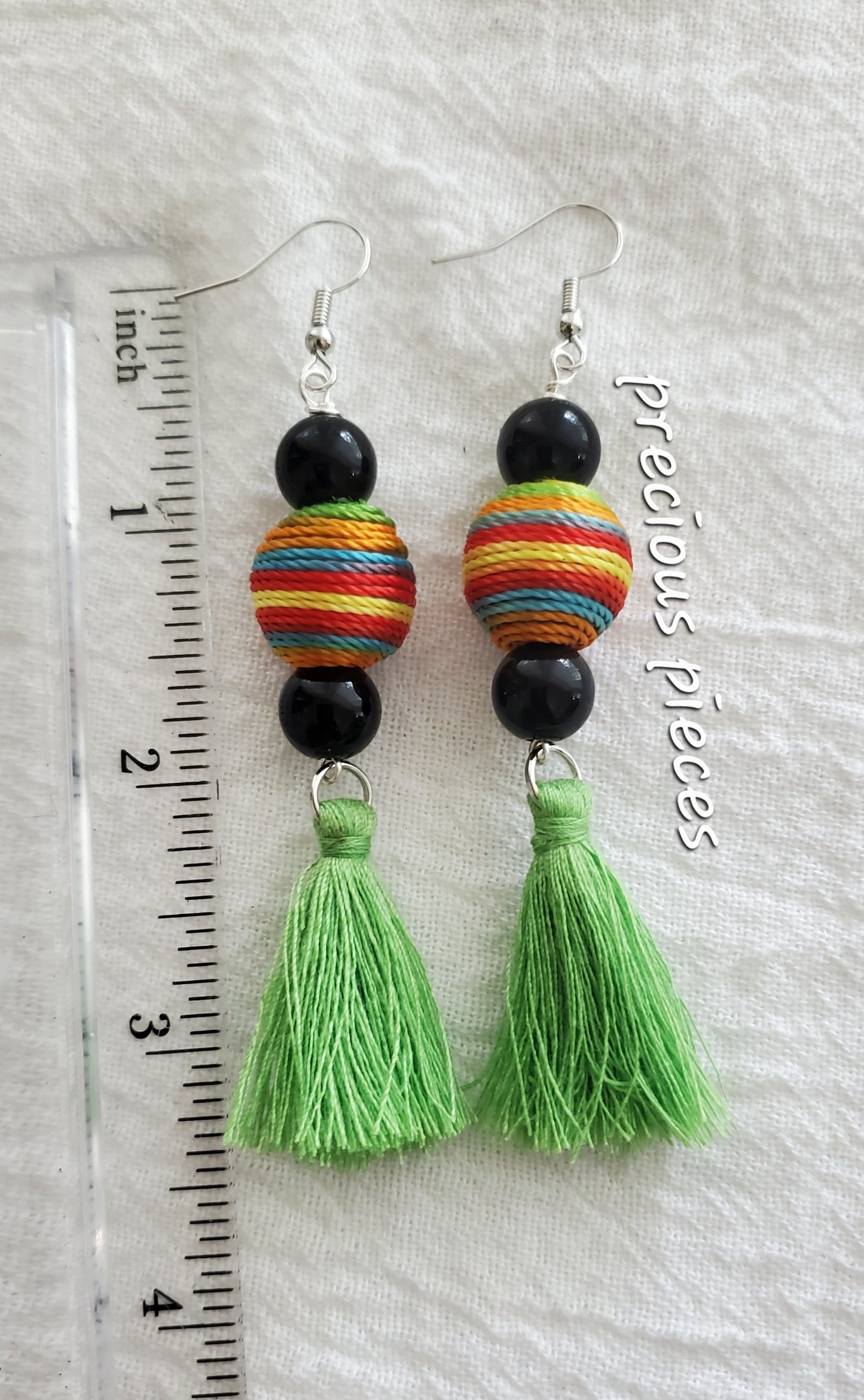 Multicolored Tassel Earrings