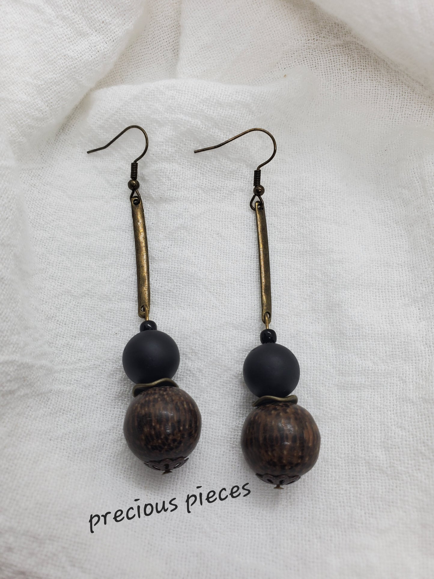 Wood Dangle Earrings