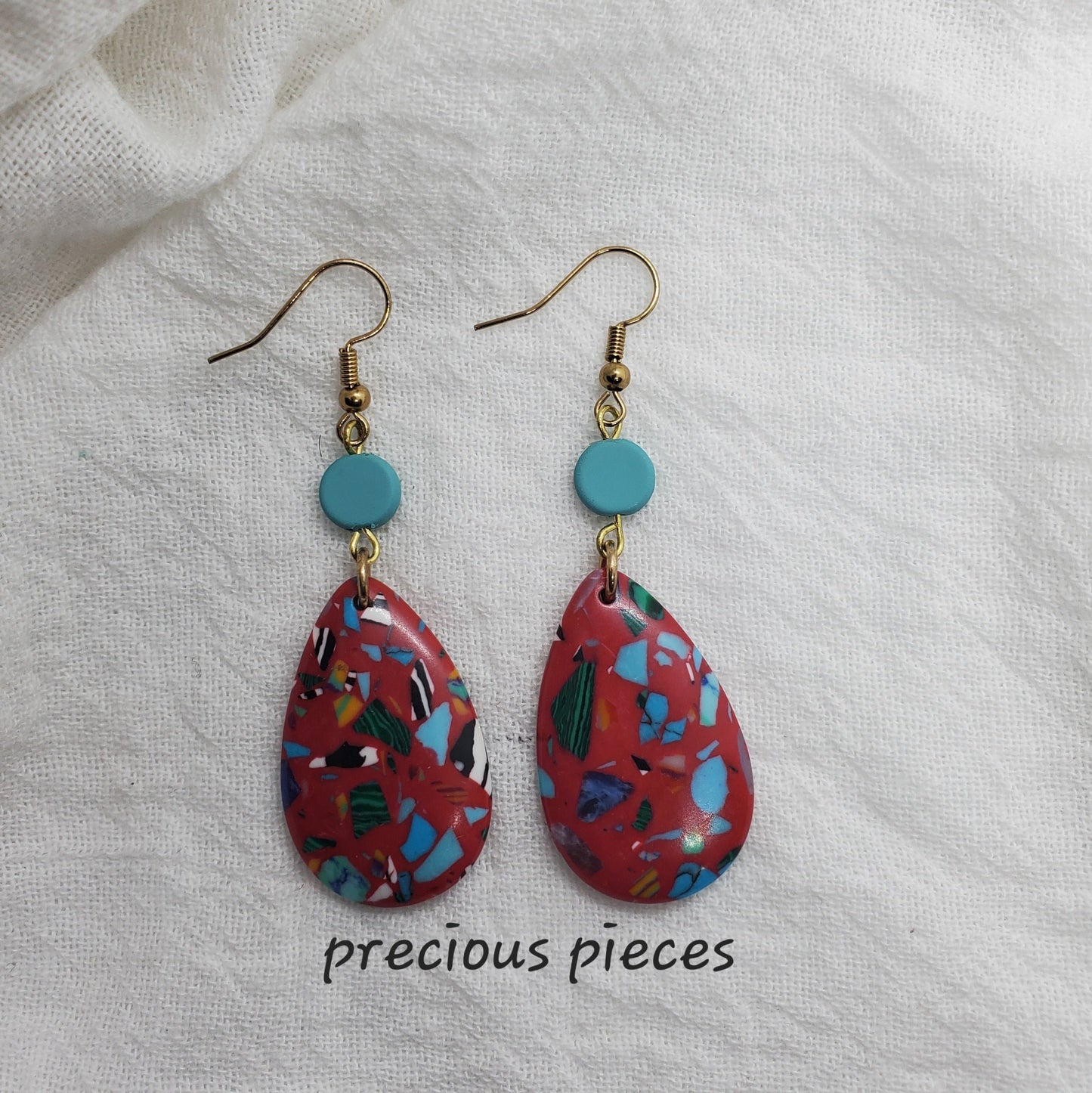 Confetti Teardrop Earrings