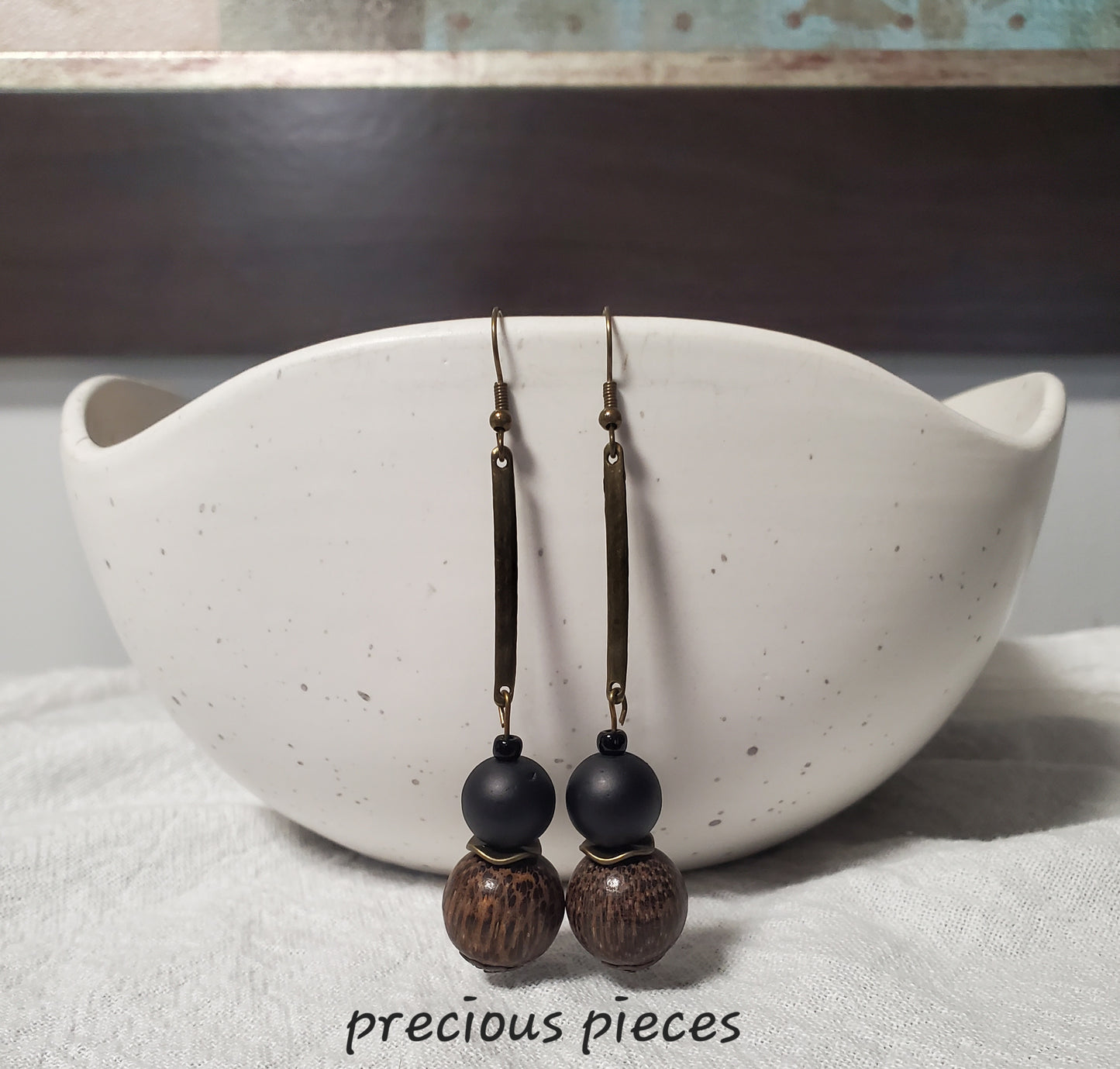 Wood Dangle Earrings