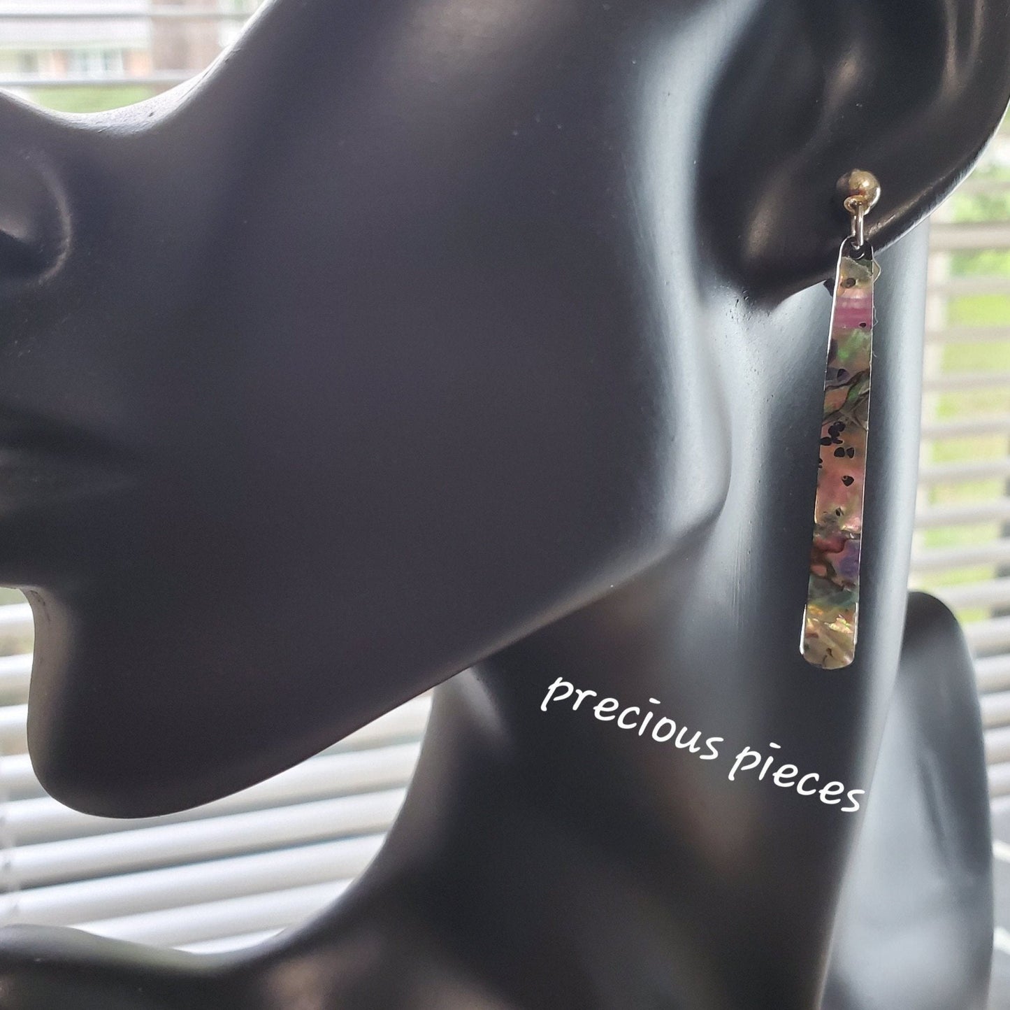 Abalone Shell Dangle Earrings