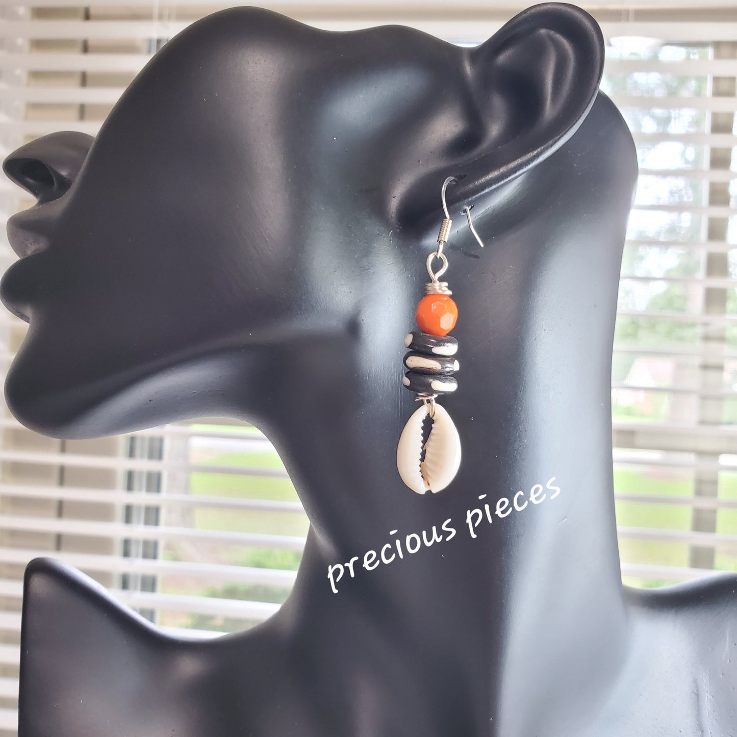 Cowrie Shell Earrings (Click picture for more colors)
