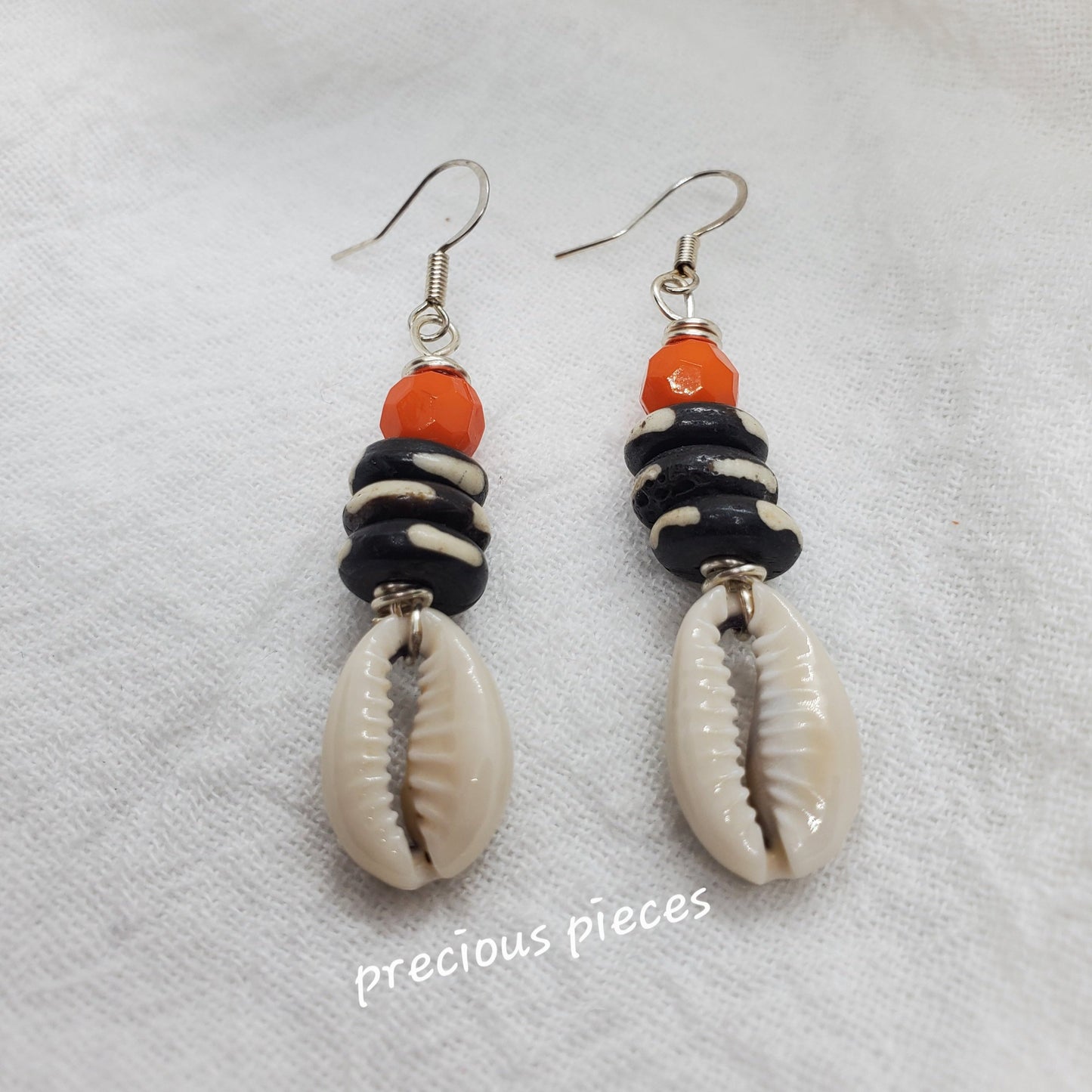 Cowrie Shell Earrings (Click picture for more colors)