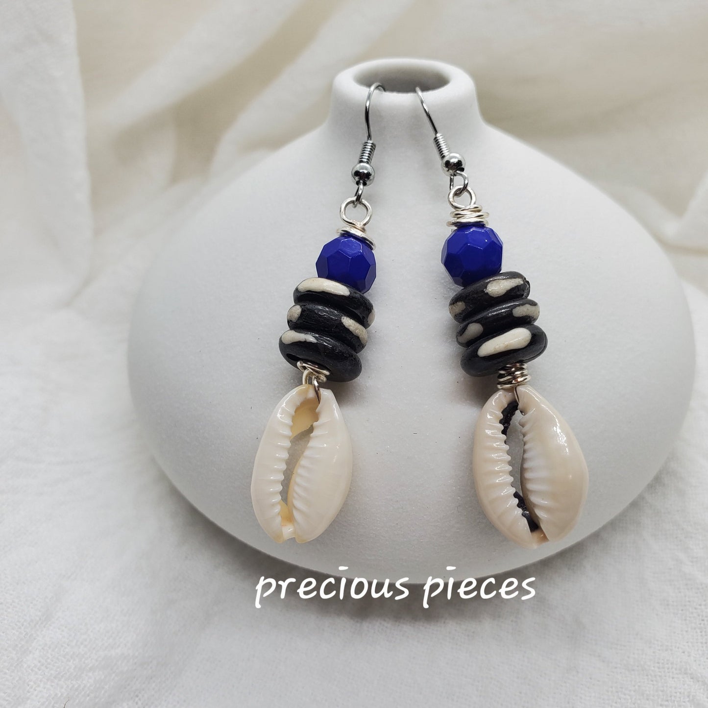 Cowrie Shell Earrings (Click picture for more colors)