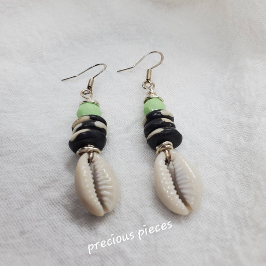 Cowrie Shell Earrings (Click picture for more colors)