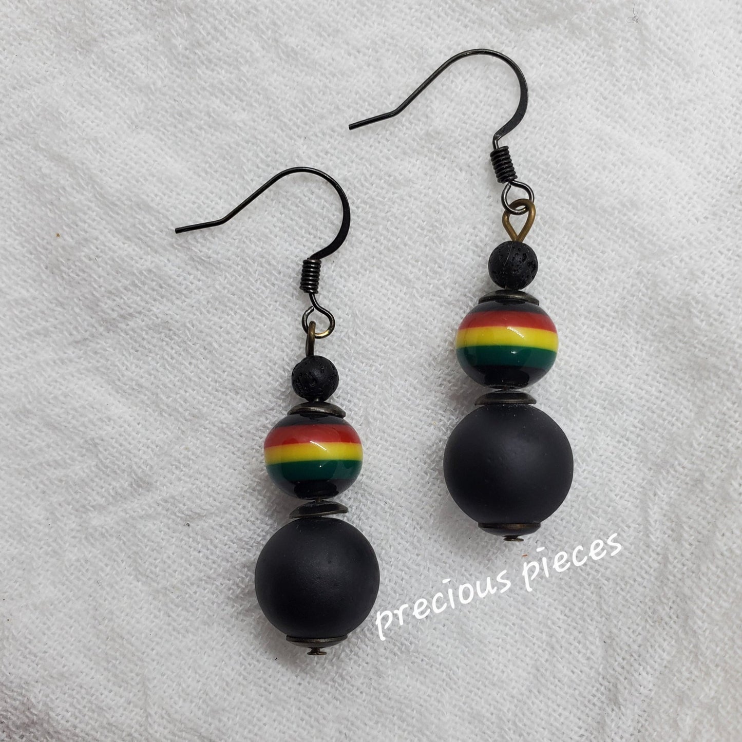 Black Rasta Earrings