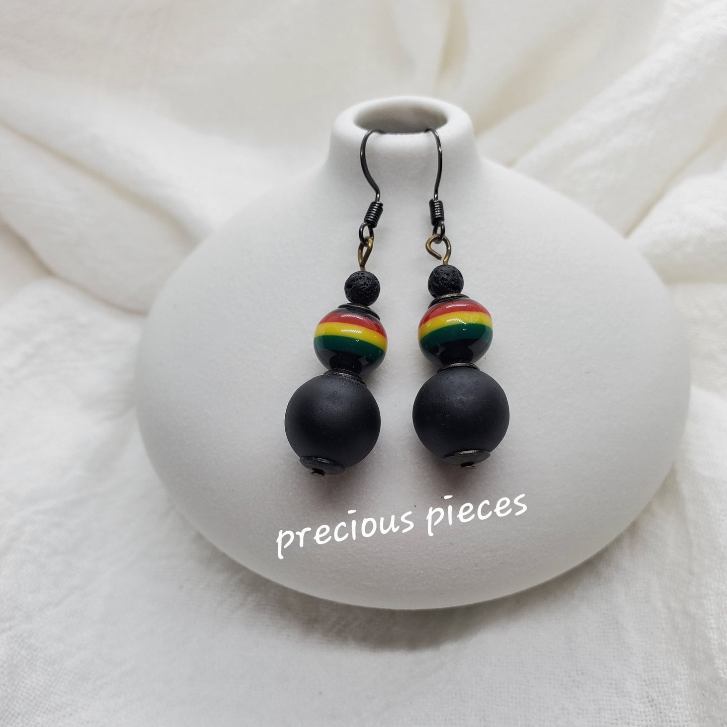 Black Rasta Earrings