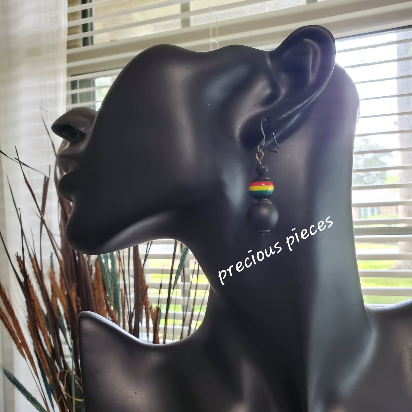 Black Rasta Earrings