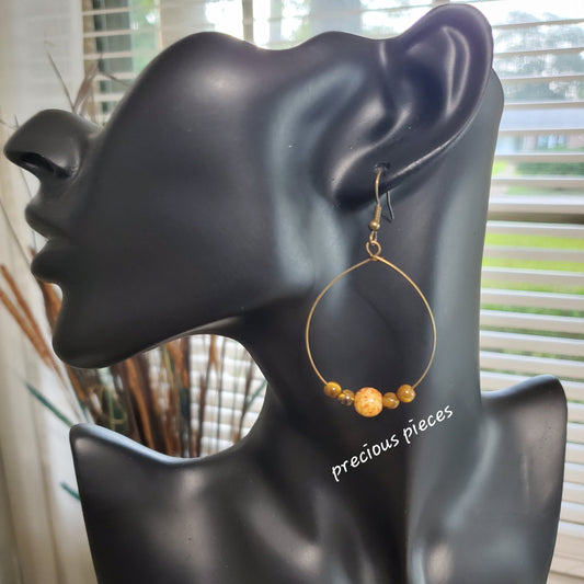 Earth Tone Hoop Earrings