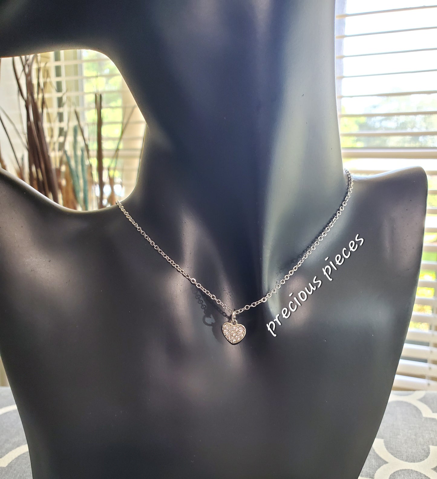 Platinum Heart Necklace