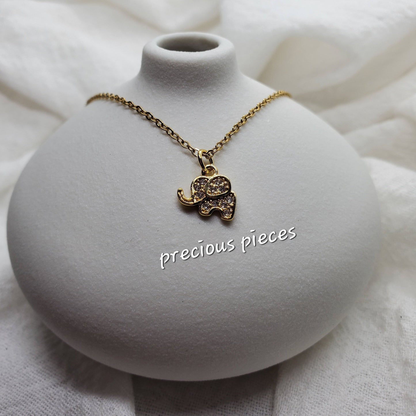 Dainty Elephant Necklace