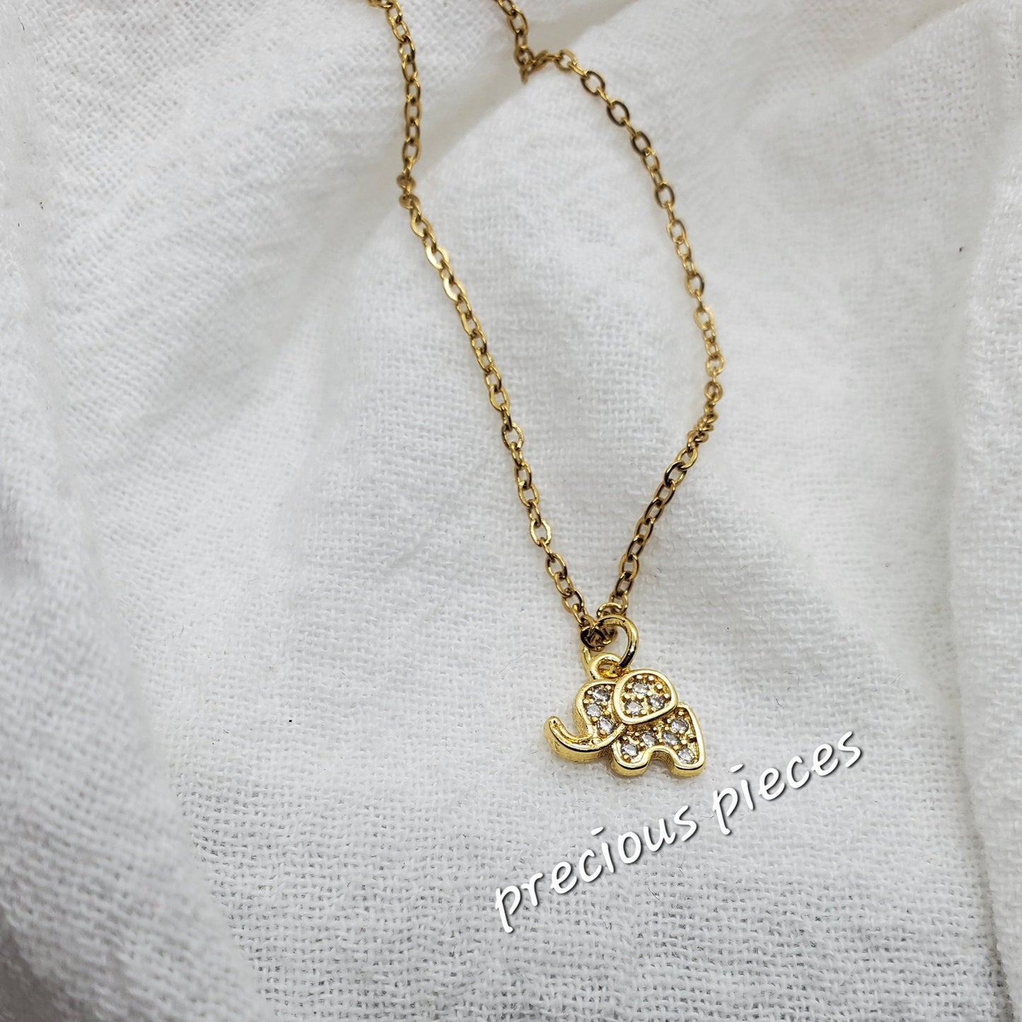 Dainty Elephant Necklace