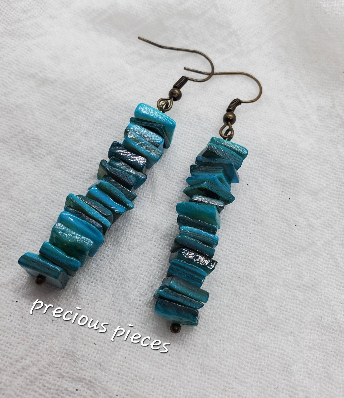 Turquoise Natural Shell Earrings