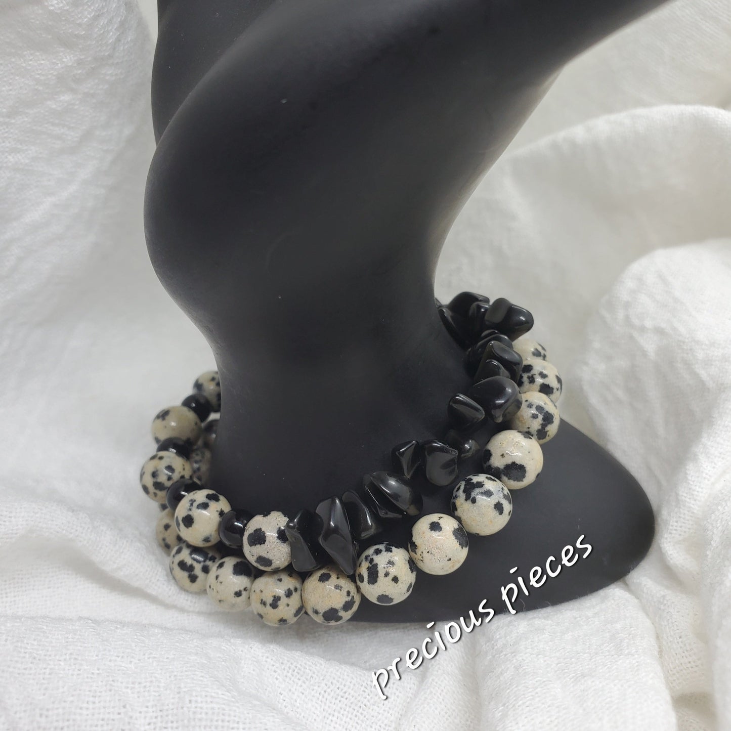 Dalmatian Beaded Bracelet