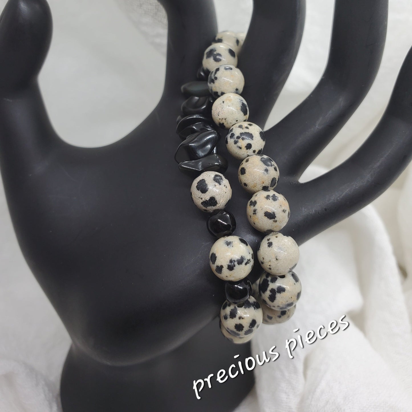 Dalmatian Beaded Bracelet