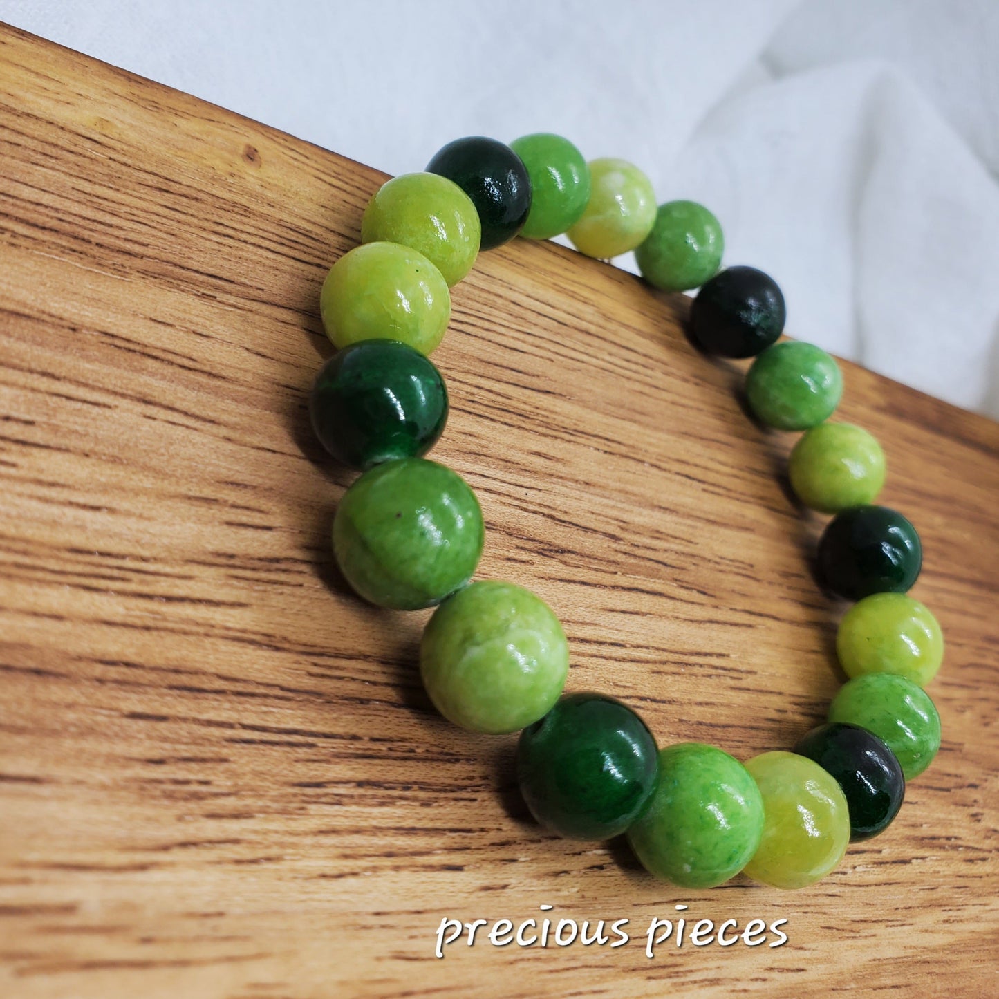 Green Jade Beaded Bracelets