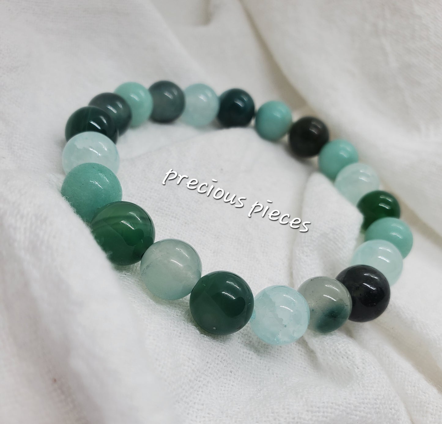 Minty Green Beaded Bracelets