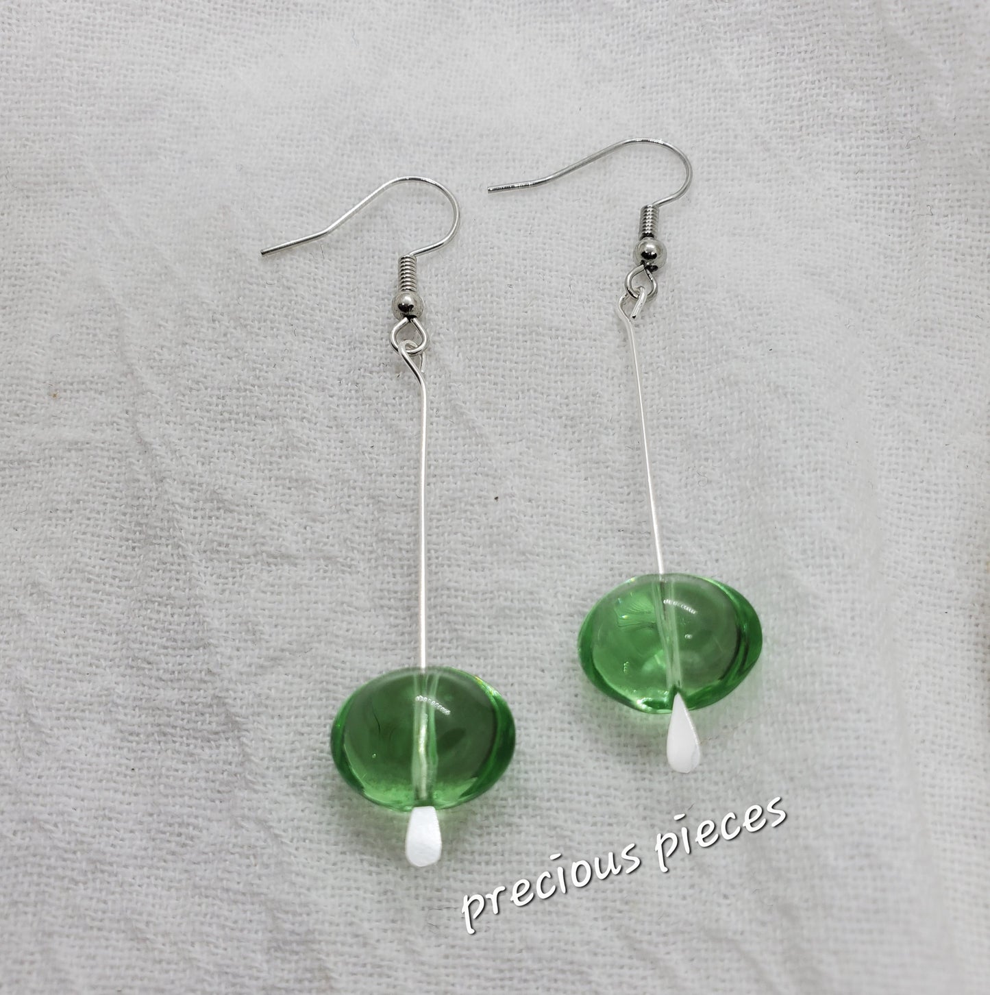 Green Nugget Drop Earrings (click for more options)