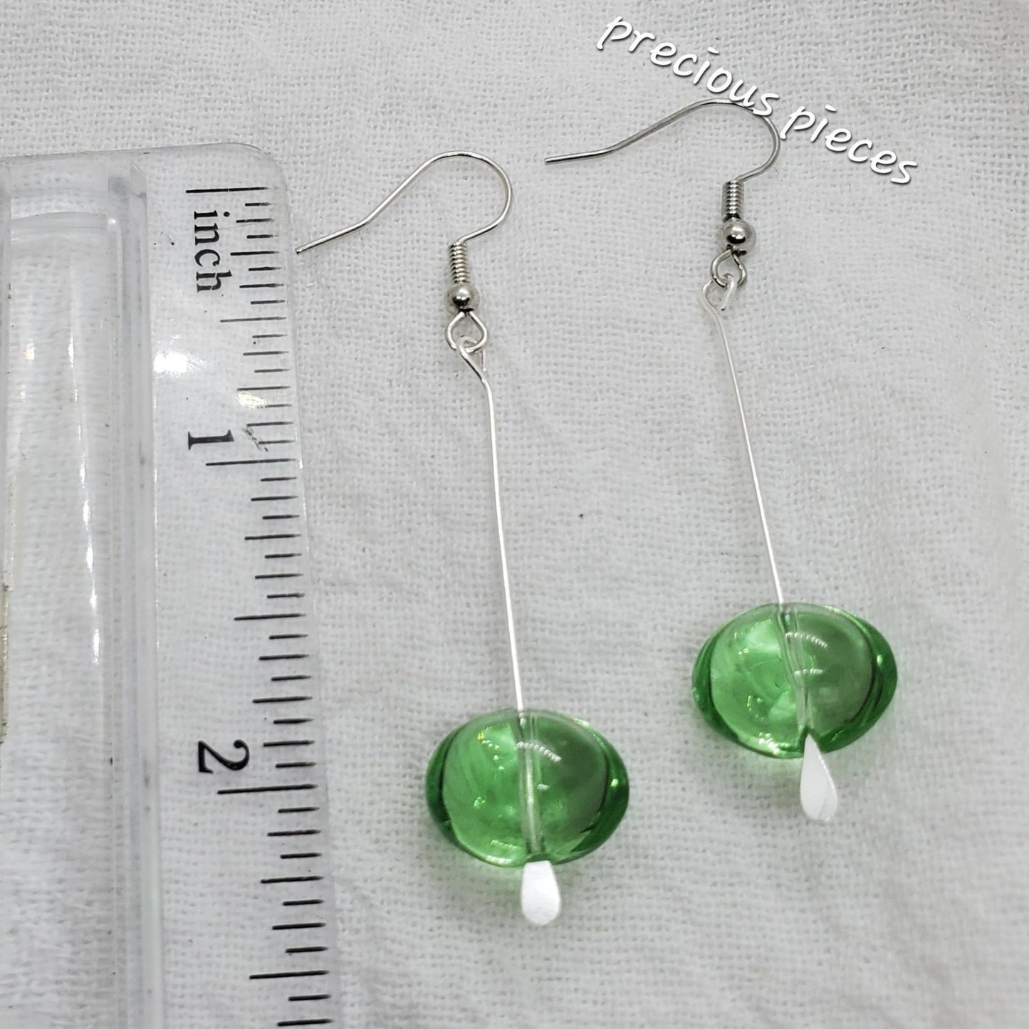 Green Nugget Drop Earrings (click for more options)