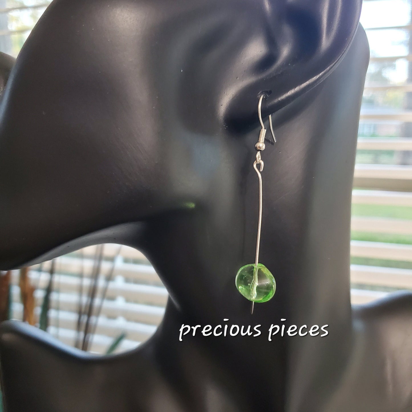 Green Nugget Drop Earrings (click for more options)