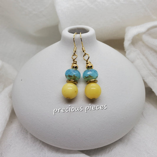 Yellow Bohemian Earrings