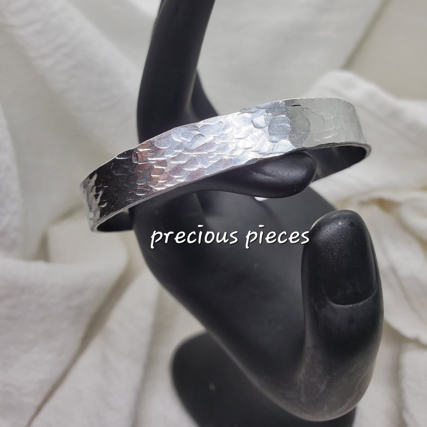 Medium Silver Hammered Bangles/ Bracelets