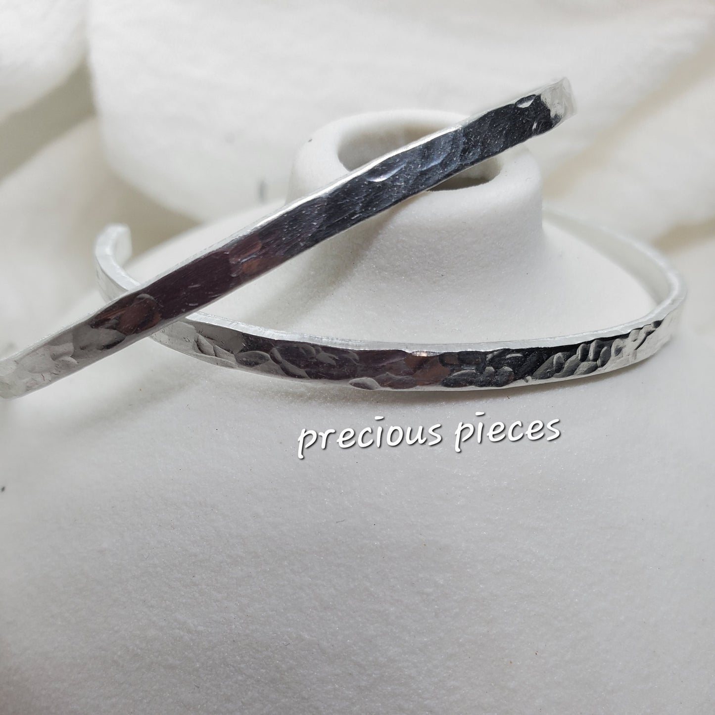 Extra Small Hammered Silver Bangles/Bracelets